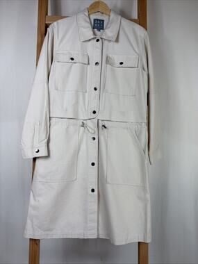 NWT 209 WST Beige Snap Up Twill Dress OR Jacket OR Skirt #1194 Size MD READ!!!